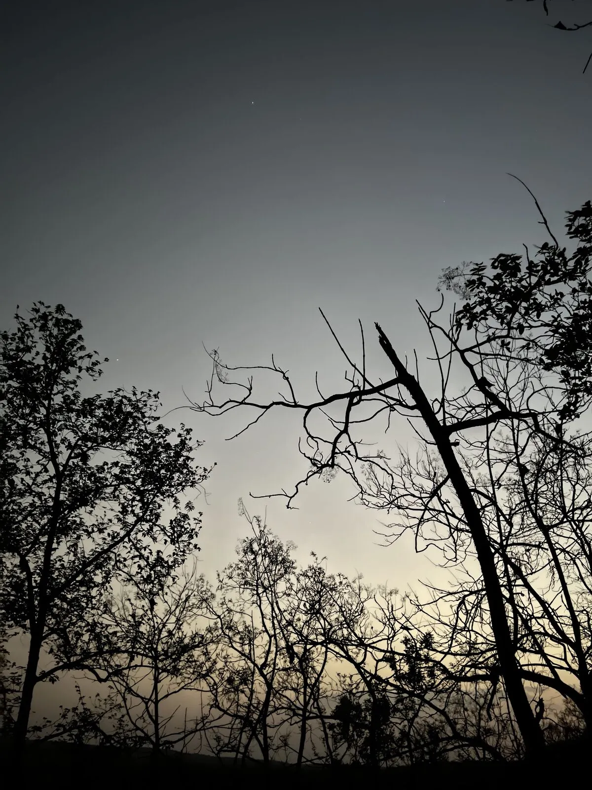 dusk over the hills